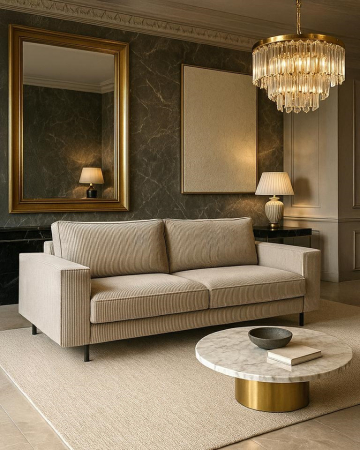 Canapea Adele 236x97x95 cm, Arcuri Ondulate și Arcuri Profilate - King Home [11]