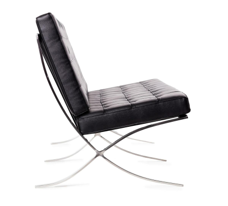 Canapea Barcelon 180x75x85 cm, Piele Naturală Italiană Negru - King Home [5]