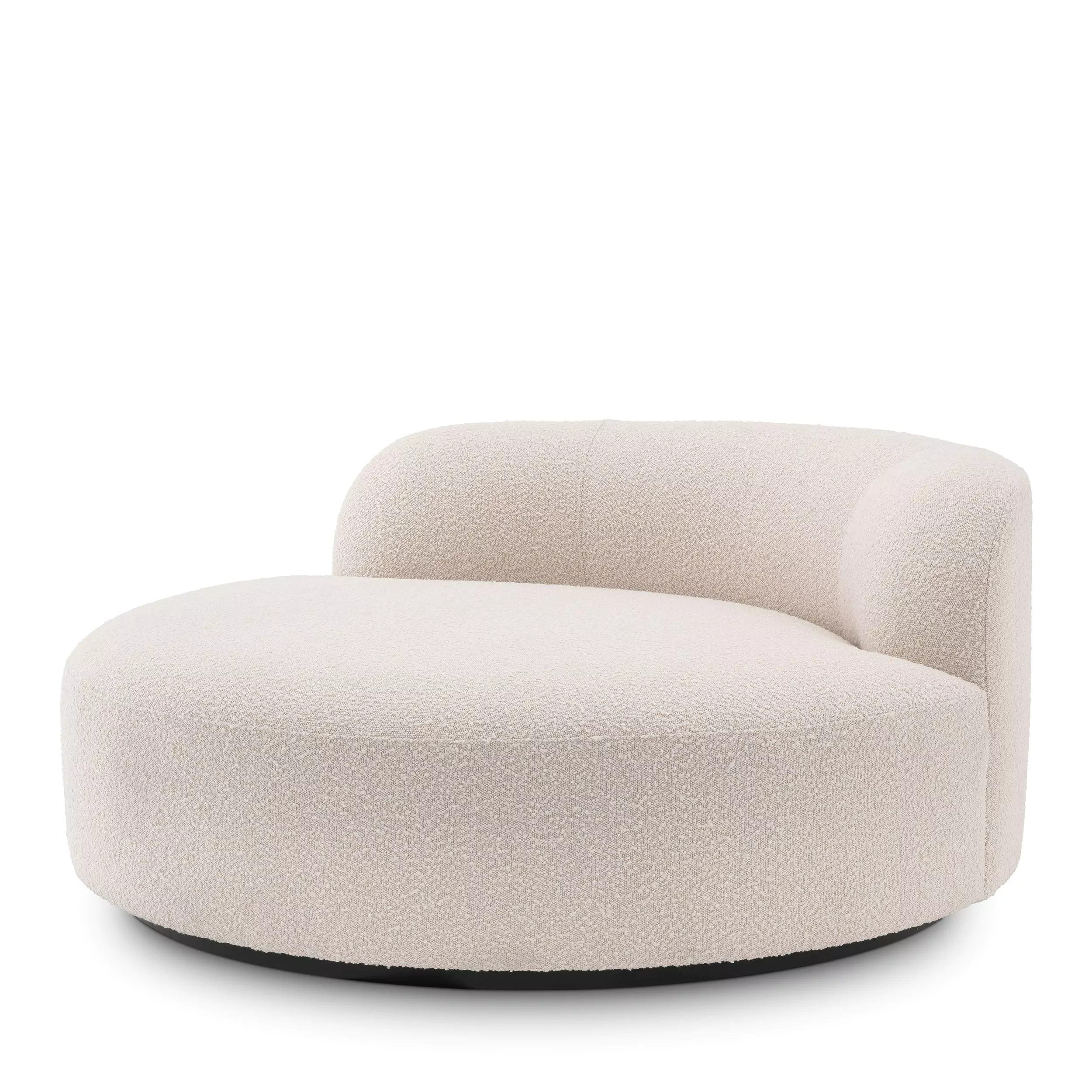 Canapele -   Canapea Björn rotundă bouclé crem 115177 EICHHOLTZ