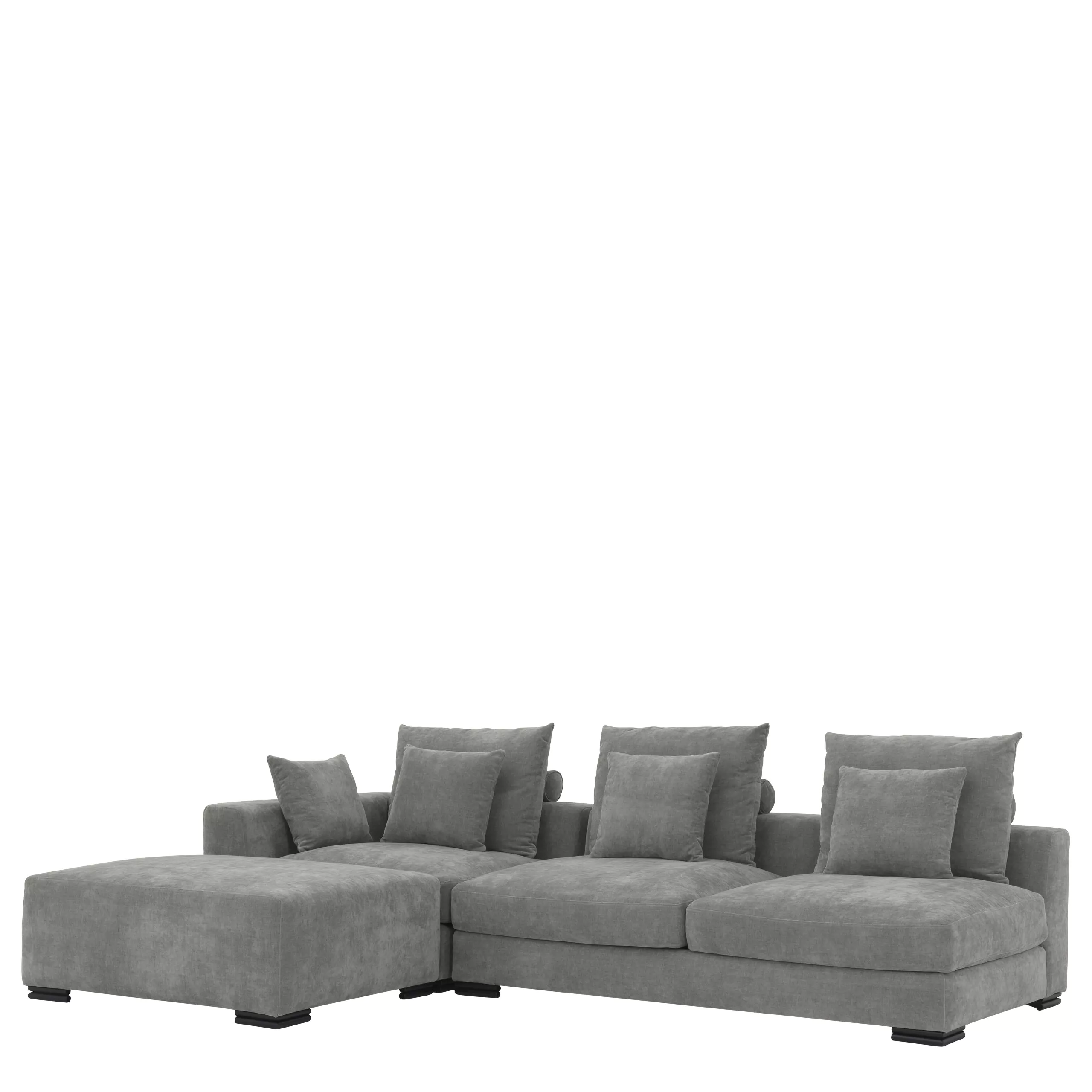   Canapea modulară Clifford gri clar - 2 locuri 114341 EICHHOLTZ [4]