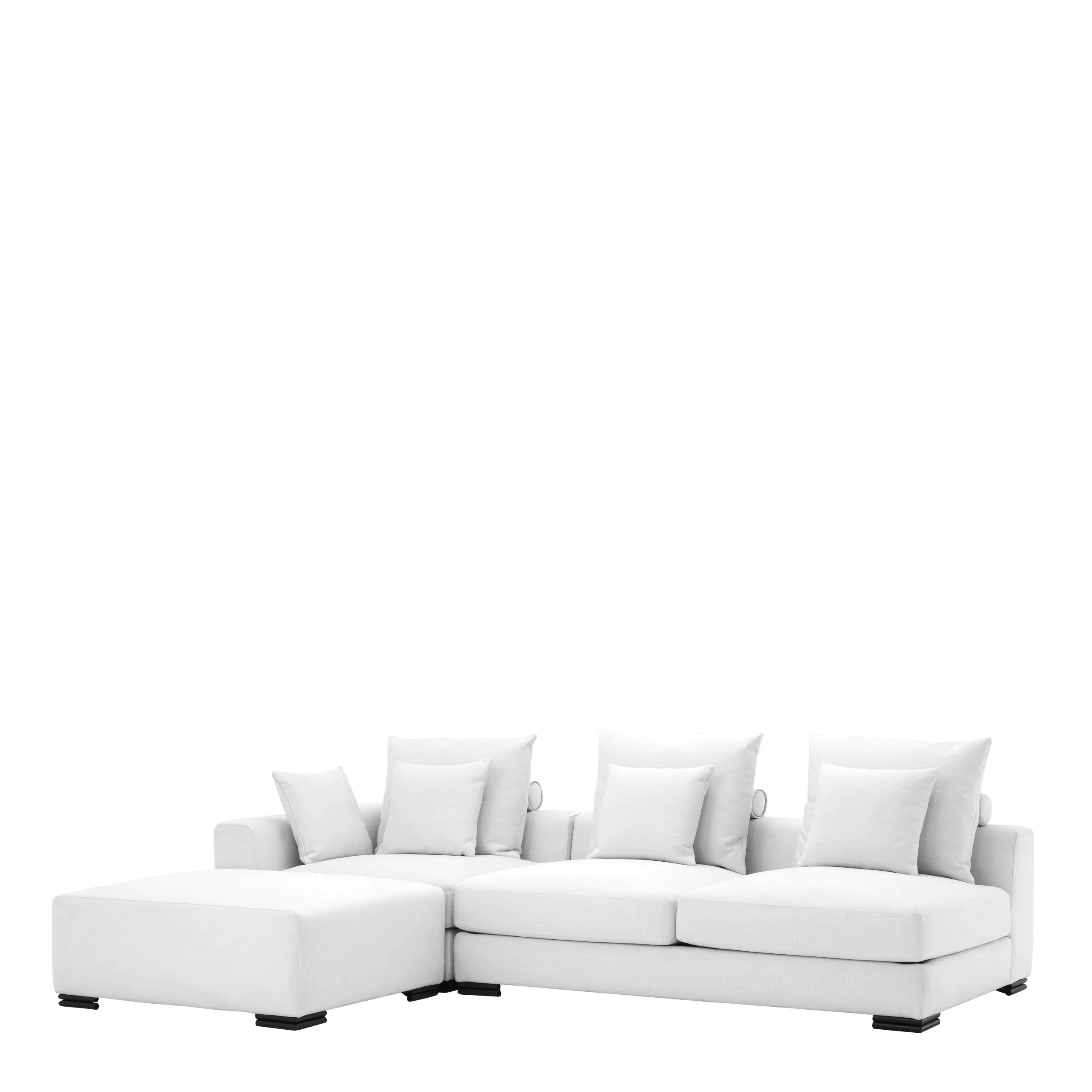   Canapea modulară Clifford gri clar - 2 locuri 114341 EICHHOLTZ [13]