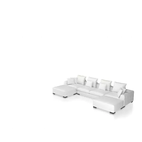   Canapea modulară Clifford gri clar - 2 locuri 114341 EICHHOLTZ [6]