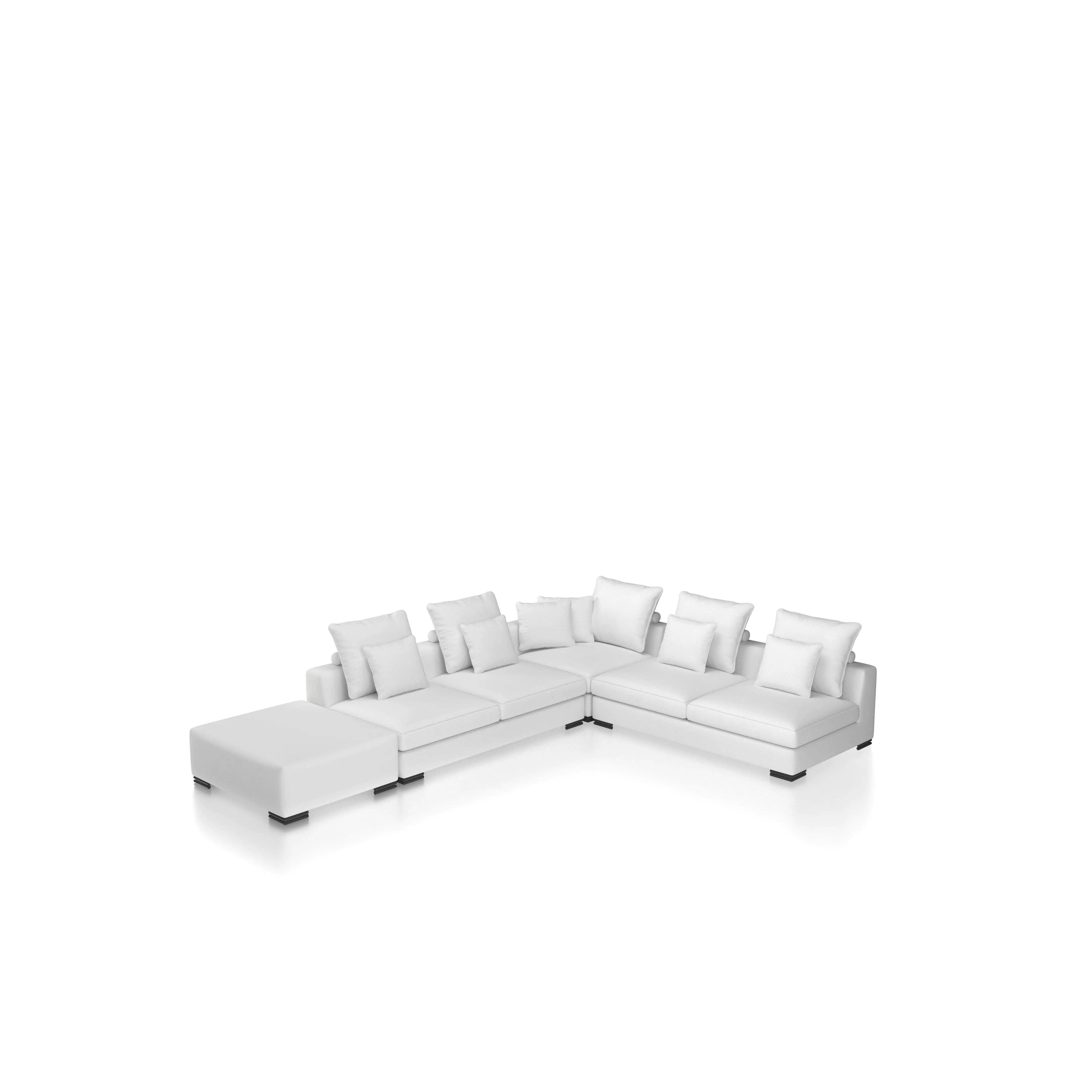   Canapea modulară Clifford gri clar - 2 locuri 114341 EICHHOLTZ [7]