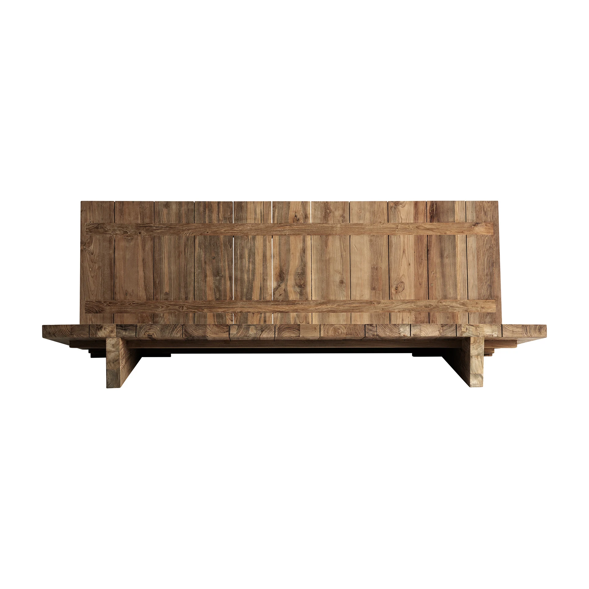 Canapea din Lemn de Tec Reciclat, Polipropilena Reciclata si Spuma, Maro, 200x101x70 cm - VicalHome 36787 [1]