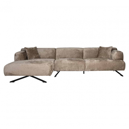 Canapea Donovan 3 locuri + lounge stânga (Bergen 104 taupe chenille), S5138 TAUPE CHENILLE - Richmond Interiors [3]