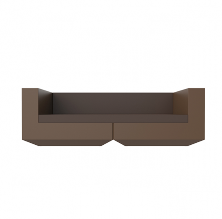 Canapea dreapta exterior cu/fara iluminare LED Vela 220x100x72 cm, diverse finisaje, 54170 - Vondom [3]