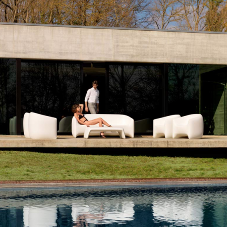 Canapea exterior iluminare LED Blow, 200x79x76 cm, polipropilena, design modern, 55016 - Vondom [7]