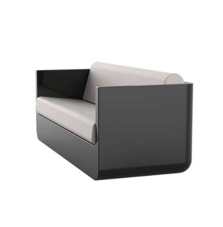 Canapea exterior iluminare LED Ulm 200x82x72 cm, rasina din polietilena, design modern, 54135 - Vondom [4]