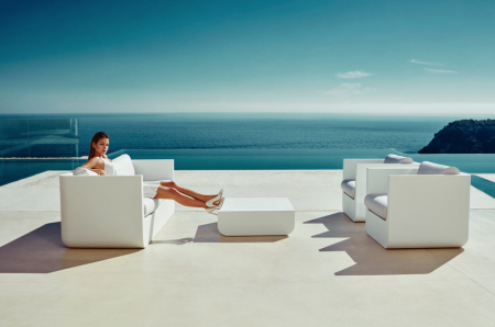 Canapea exterior iluminare LED Ulm 200x82x72 cm, rasina din polietilena, design modern, 54135 - Vondom [9]