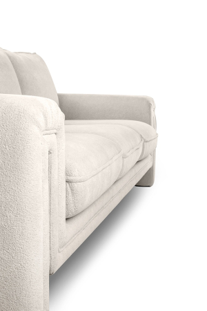 Canapea Kelly 230x86x90 cm, Țesătură Șenilă Bej - King Home [3]