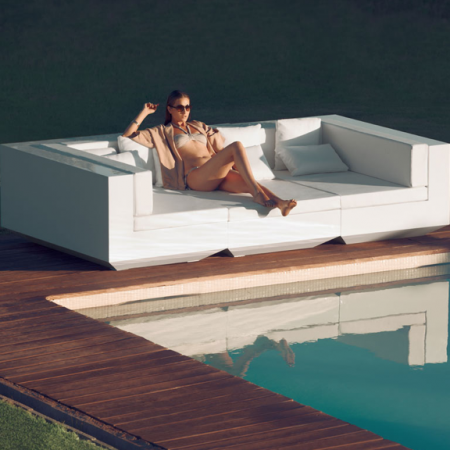 Canapele grădină - Canapea modulara dreapta premium Vela pentru exterior, 300x160 cm, VELA MODULAR 300 - Vondom