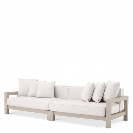 Canapele pentru gradina -   Canapea exterioară Cap-Antibes din pânză sunbrella bej 113651 EICHHOLTZ