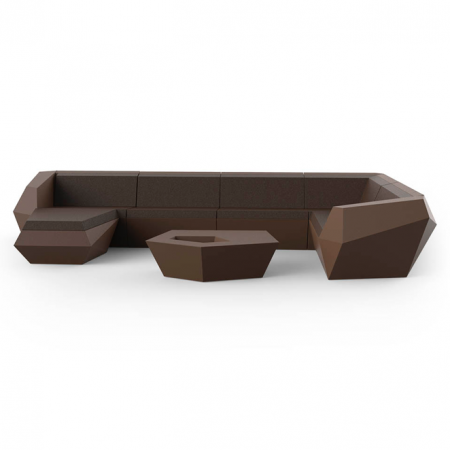 Canapea modulara premium Faz pentru exterior, 401x221 cm, FAZ MODULAR - Vondom