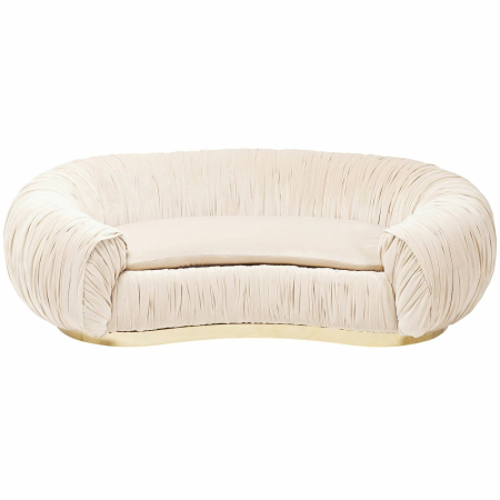 Produse - Canapea Perugia 195x119x65 cm, Catifea Țesătură Bej - Kare Design