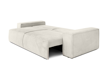 Canapea Pillow 255x102x90 cm, Țesătură Sztruksowa Poso 38 Bej Deschis - King Home [5]