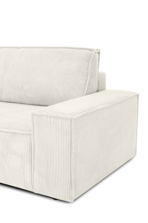 Canapea Pillow 255x102x90 cm, Țesătură Sztruksowa Poso 38 Bej Deschis - King Home [7]