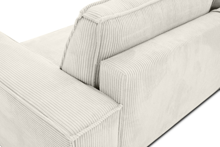 Canapea Pillow 255x102x90 cm, Țesătură Sztruksowa Poso 38 Bej Deschis - King Home [9]