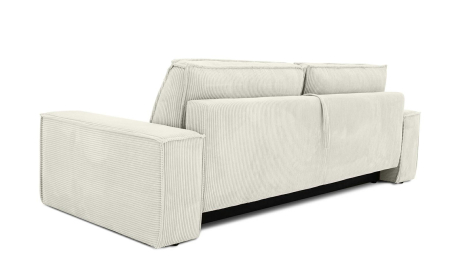 Canapea Pillow 255x102x90 cm, Țesătură Sztruksowa Poso 38 Bej Deschis - King Home [6]