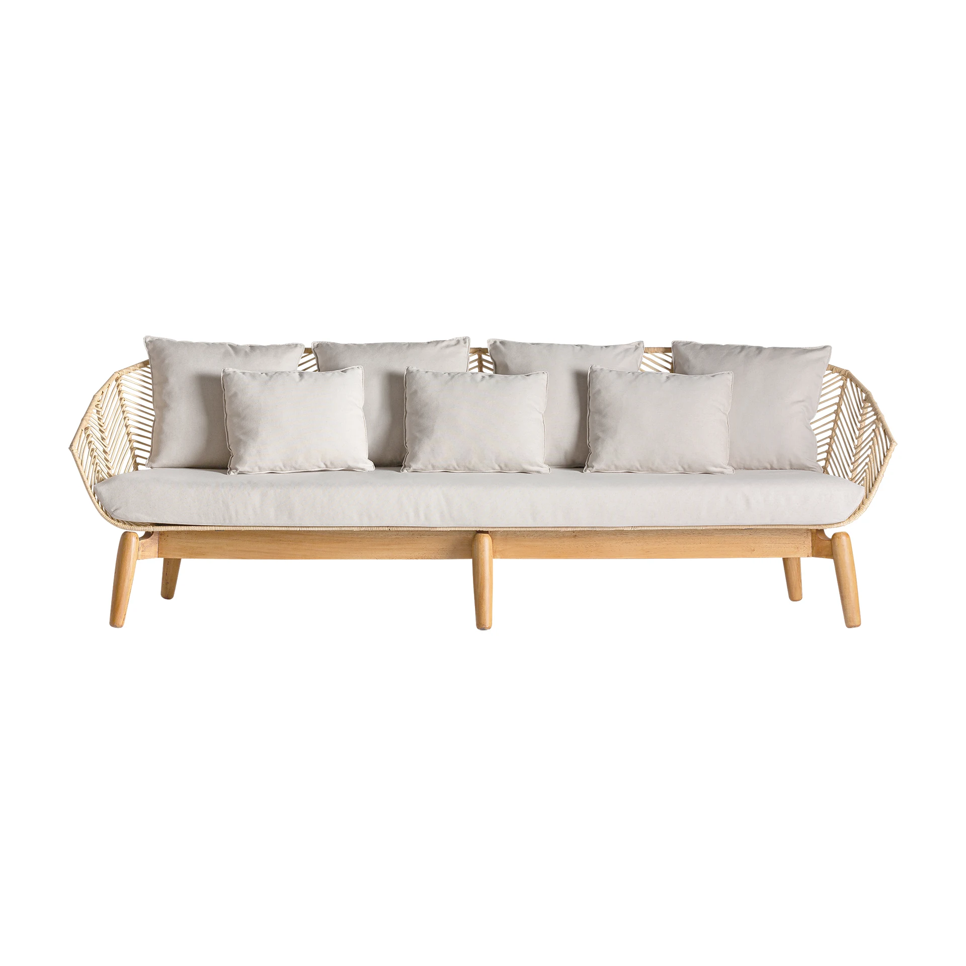 Canapele - CANAPEA PLISSE DIN RATTAN VicalHome 28395