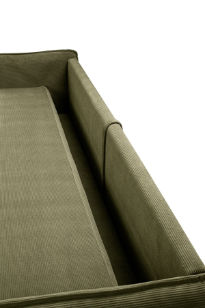 Canapea Sense Slim 230x103x82 cm, Țesătură Sztruksowa Bej Deschis - King Home [7]