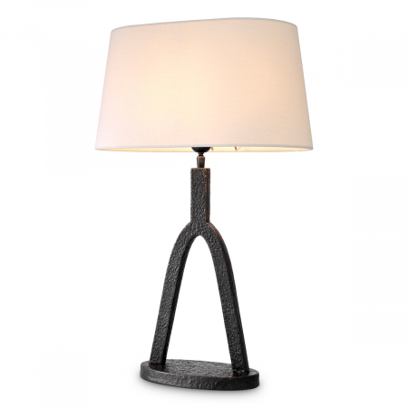 Promotii -   Lampă de masă Coosa finisaj bronz inclusiv abajur 116873 EICHHOLTZ