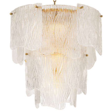 Produse -   Candelabru Asinara S din sticlă texturată clară 118762 EICHHOLTZ