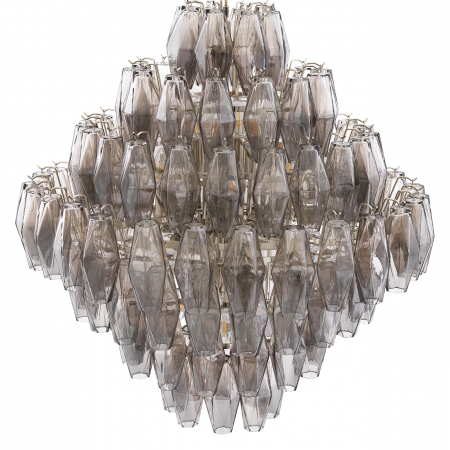   Candelabru Benini L finisaj nichel sticlă fumurie 115533 EICHHOLTZ [4]