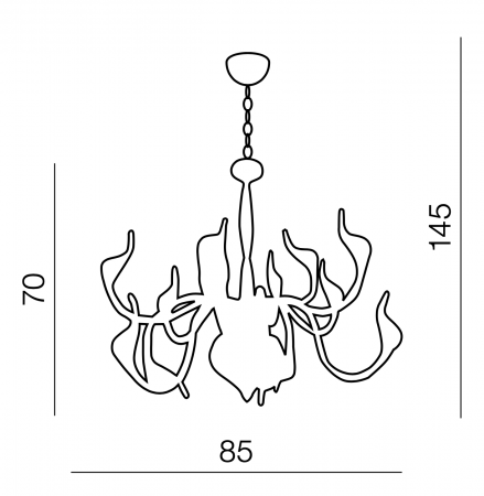 Candelabru de lux Charles, auriu/negru/crom/alb, metal, design elegant modern, AZ 2568 - Azzardo [8]