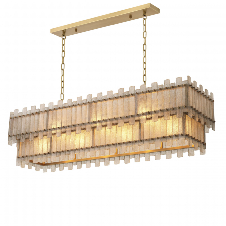 Lustre -   Candelabru Caprera rectangular finisaj din alamă antică 115819 EICHHOLTZ