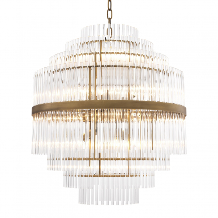 Lustre -   Candelabru East finisaj din alamă antică 112172 EICHHOLTZ