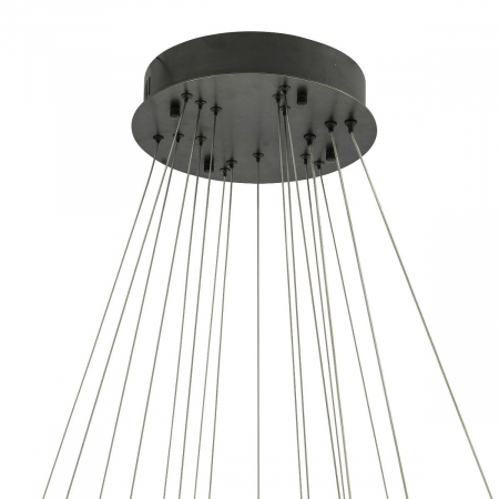 Candelabru de lux rotund negru Randall 3 inele cristale | Eichholtz - 113467 [6]