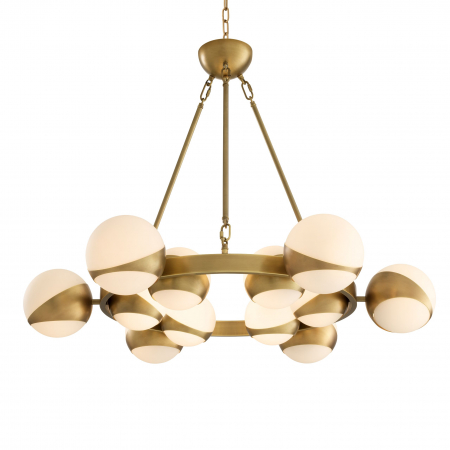   Candelabru Piazetta finisaj din alamă antică 113058 EICHHOLTZ [2]