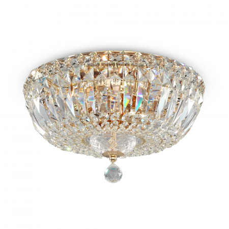Candelabru Basfor DIA100-CL-03-G, 3xE14, auriu+transparent, IP20, Maytoni [2]