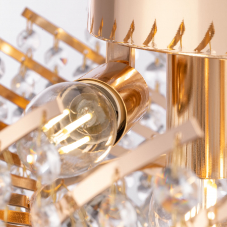 Candelabru Karolina DIA120-06-G, 6xE27, auriu+transparent, IP20, Maytoni [3]