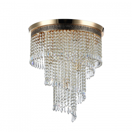 Candelabru Cascade DIA522-CL-07-G, 7xE14, auriu+transparent, IP20, Maytoni [2]