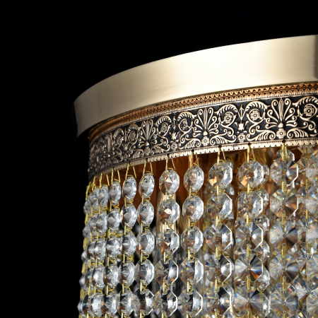 Candelabru Cascade DIA522-CL-07-G, 7xE14, auriu+transparent, IP20, Maytoni [3]