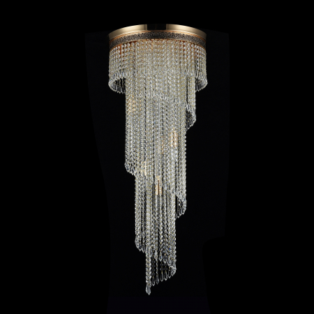 Candelabru Cascade DIA522-CL-12-G, 12xE14, auriu+transparent, IP20, Maytoni [3]