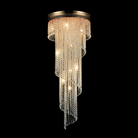 Candelabru Cascade DIA522-CL-12-G, 12xE14, auriu+transparent, IP20, Maytoni [2]