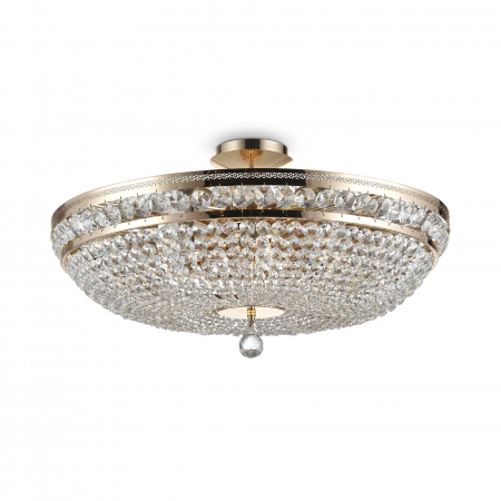 Lustre Living - Candelabru Ottilia DIA700-CL-12-G, 12xE14, auriu+tarnsparent, IP20, Maytoni
