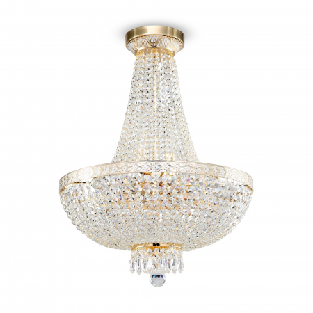 Lustre - Candelabru Bella DIA750-TT50-WG, 8xE14, auriu+transparent, IP20, Maytoni