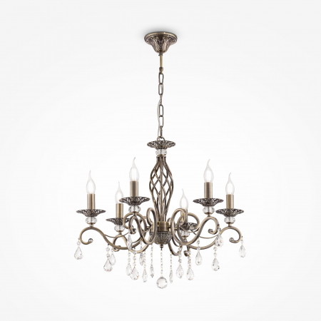 Candelabre - Candelabru Grace RC247-PL-06-R, 6xE14, arama+bej, IP20, Maytoni