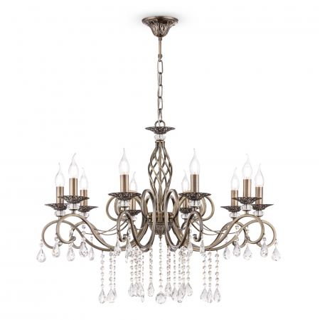 Lustre - Candelabru Grace RC247-PL-10-R, 10xE14, arama+bej, IP20, Maytoni