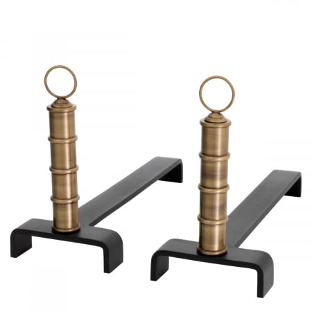   Set de 2 andiroane Vauxbons cu finisaj din alamă vintage 114560 EICHHOLTZ [1]