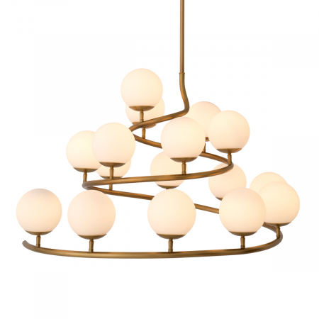  Candelabru Brissac finisaj din alamă antică 116944 EICHHOLTZ [3]