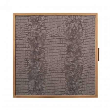 Casetiera cu sertare gri Juho 50x60 cm piele vegana (PU), design lux, 7534 - Richmond Interiors [2]