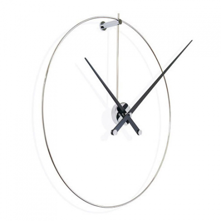 Ceasuri decorative - Ceas de perete elegant crom/auriu New Anda Ø 70 cm, metal si lemn, NAL000N - NOMON