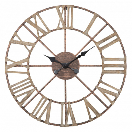 Ceasuri decorative - Ceas de perete Jons design industrial Ø 63,5/71.5X4 cm, metal/MDF
