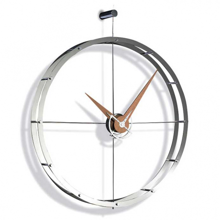 Ceasuri decorative - Ceas de perete lux diverse finisaje Doble O Ø 70 cm, lemn si metal, DON - NOMON