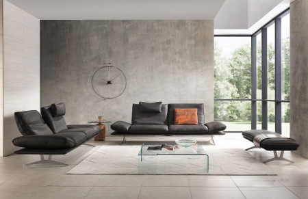Ceas de perete lux elegant Barcelona Ø 90 cm, cu indicatoare lemn nuc lacuit, BAR - NOMON [2]