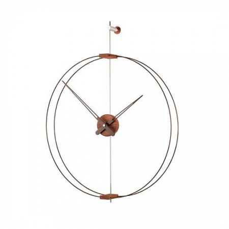Ceas de perete lux elegant nuc/alama Mini Barcelona Ø 66 cm, cu indicatoare lemn, MBAR-5266 - NOMON [8]